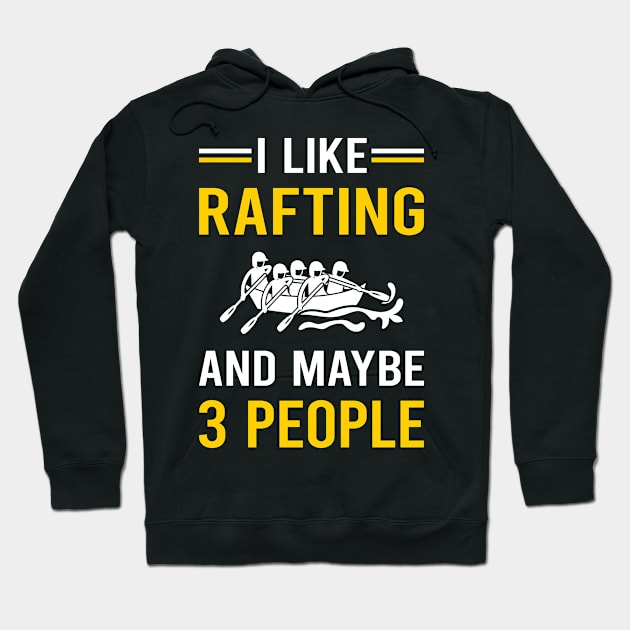 3 People Rafting Hoodie by Bourguignon Aror